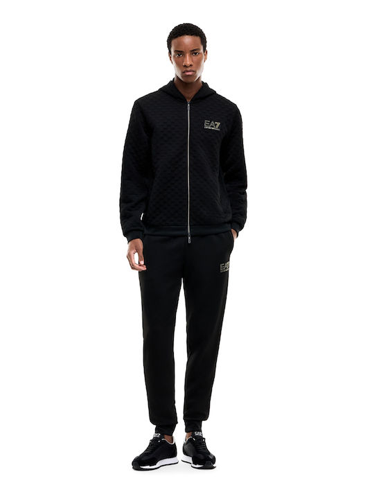 Herren-Sweatpants mit Gummizug Schwarz