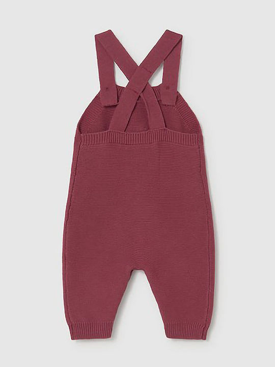 Mayoral Set Onesie with Pants Plum