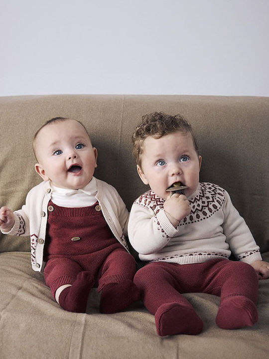 Mayoral Set Onesie with Pants Plum