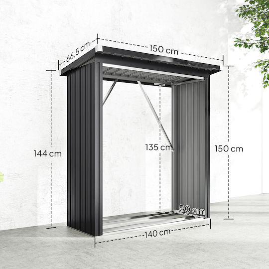 Metallic Home Grey M1.5xW0.665xH1.5m