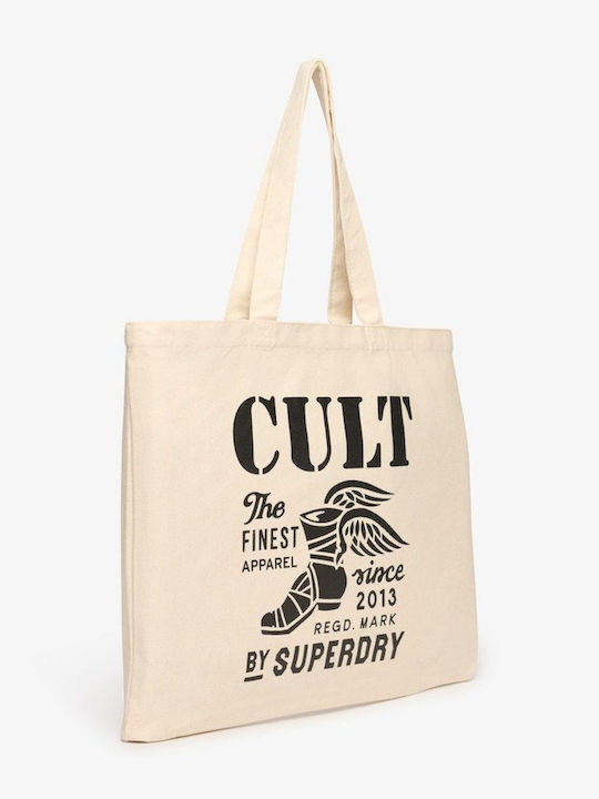 Superdry Unisex Τσαντα Shopper Μπεζ Y9110279a-h8x Natural Brown Black