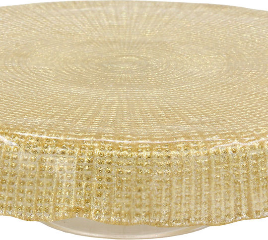 Keskor Glass Gold 35x35x8cm
