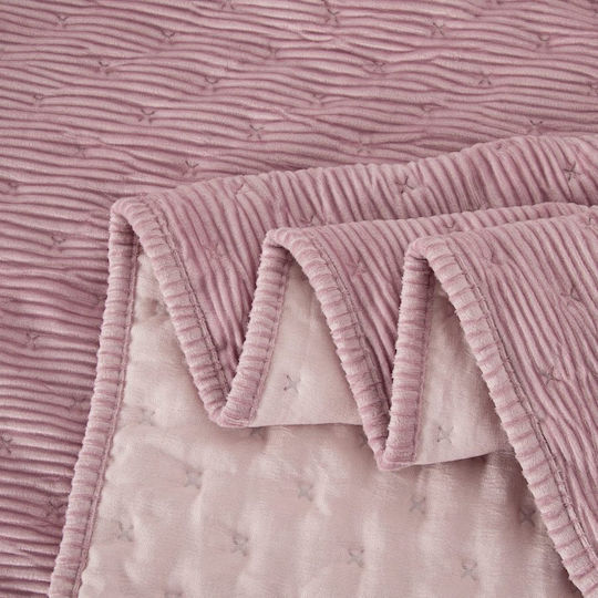 abo Βρεφικό Κουβερλί Βαμβακερό Pink 80x110cm