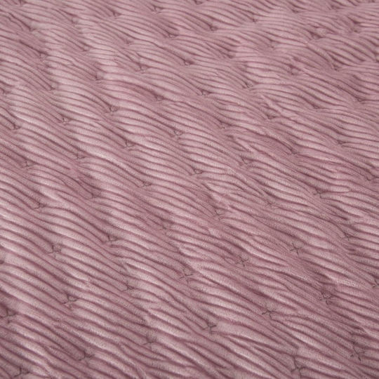 abo Βρεφικό Κουβερλί Βαμβακερό Pink 80x110cm