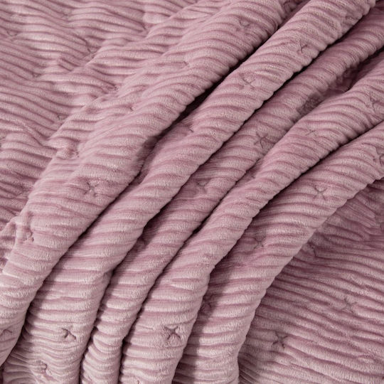 abo Βρεφικό Κουβερλί Βαμβακερό Pink 80x110cm