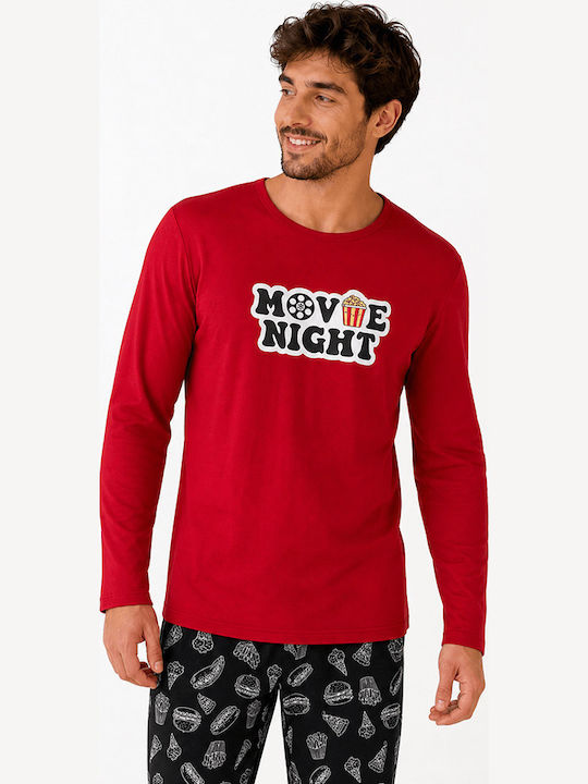 Comfort Summer Women's Pyjama Set Red Night