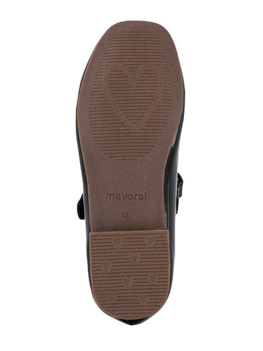 Kids Pumps & Ballerinas with Hook & Loop Closure Leather Black