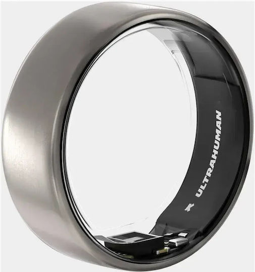Ultrahuman Air Intelligente Ringe 18.8mm Wasserdicht mit Herzfrequenzsensor Rohes Titan