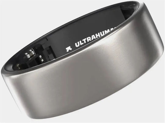 Ultrahuman Air Intelligente Ringe 18.8mm Wasserdicht mit Herzfrequenzsensor Rohes Titan