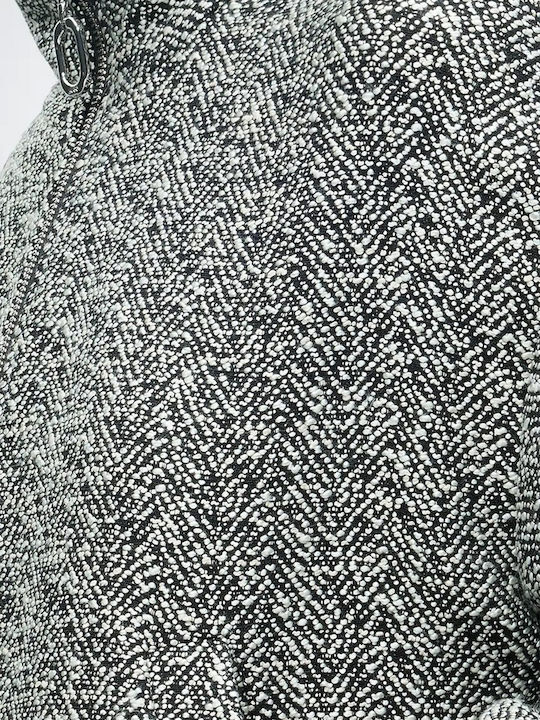 Hugo Kurzes Damen Blazer Schwarz/Weiß