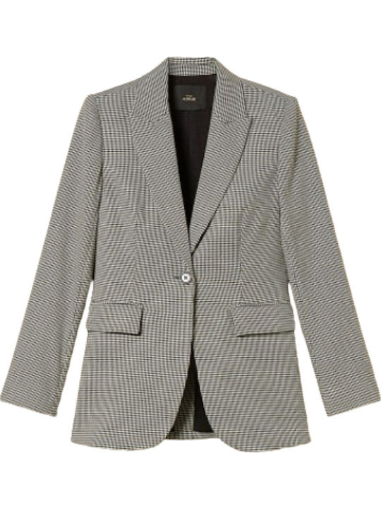 Twinset Women's Blazer Black White