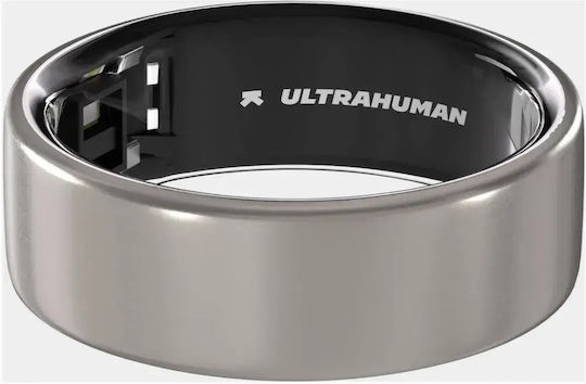 Ultrahuman Air Smart Ring 21.5mm Waterproof cu Pulgraf Raw Titanium