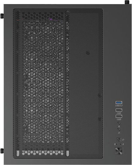 1STPLAYER BV5 Gaming Mini-Turm Computergehäuse mit Seitenfenster Schwarz