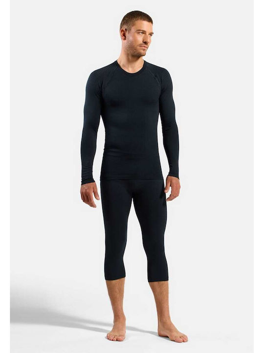Odlo Performance Warm Мъжка Термоизолационна Риза с Дълъг Ръкав Черна