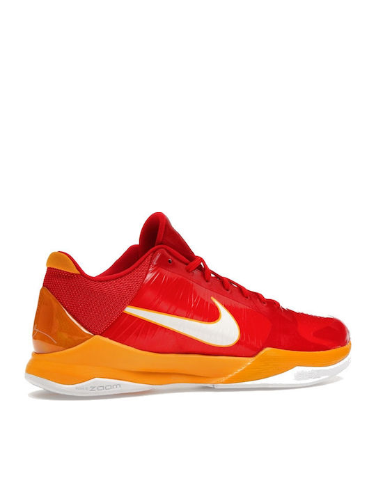 Kobe 5 China Ниски Баскетболни Обувки Червено Комет / Бяло / Дел Сол