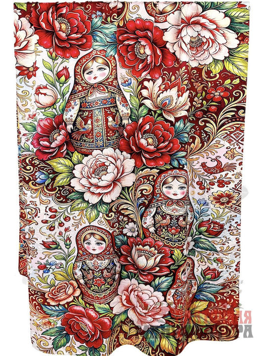 Women's Silk Shawl Red
