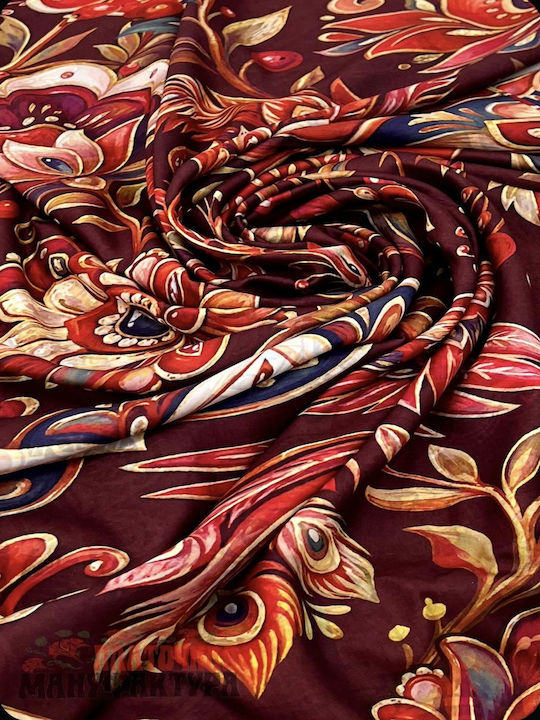 Women's Silk Shawl Red