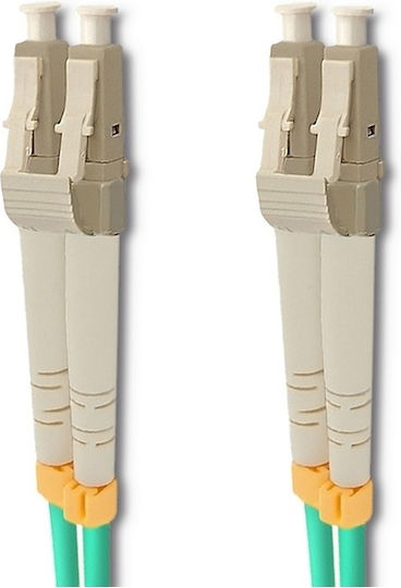 Qoltec Qoltec Optische Faser LC/UPC-LC/UPC 15m Türkis
