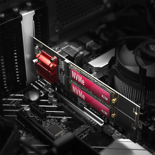 Axagon Κάρτα PCIe σε 2 θύρες M.2