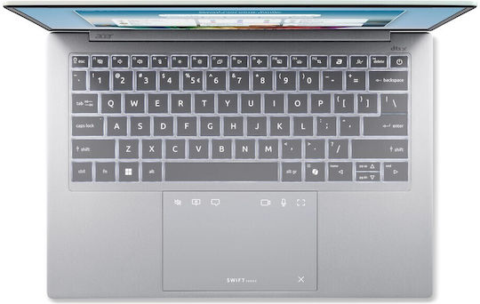 Acer Swift Edge 14 Ai 14" OLED 120Hz (Ultra 7-355/16GB/512GB SSD/W11 Home) Калцитно бяло (US Keyboard)