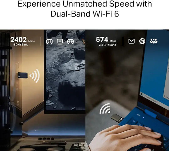 TP-LINK Archer USB Адаптер За Мрежа С Безжична Свързаност Wi-Fi 3000Mbps