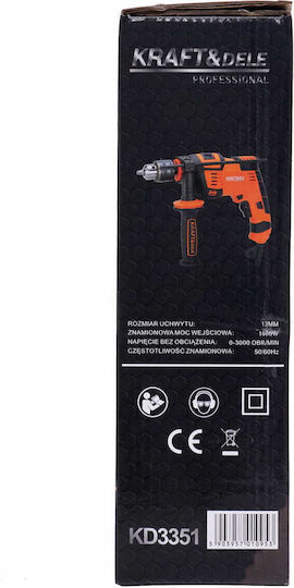 Kraft & Dele KD3351 Cu impact Burghiu 1600W