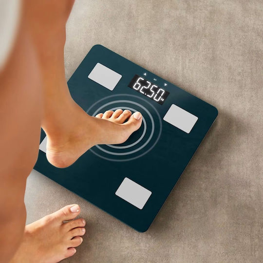 Tefal Body Up Smart Badezimmerwaage 180kg mit Körperfettmessung & Bluetooth Grüne