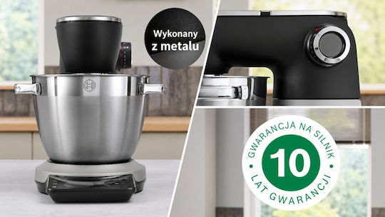 Bosch Bosch Küchenmaschine 1800W mit Rostfreien Schüssel 6lt Inox