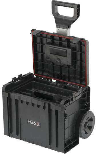 Yato Tool Storage Plastic Wheeled Box W72.2xD45xH38cm YT-09174