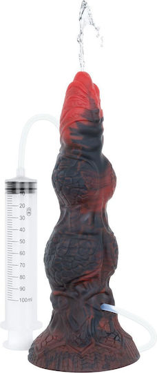 Erdpörtform Realistisch Dildo mit Saugnapf und Ejakulierende Rot