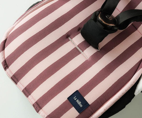 La Millou Κάλυμμα Καροτσιού Stripes Ροζ