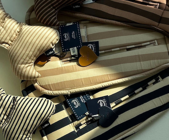 La Millou Κάλυμμα Καροτσιού Stripes Ροζ