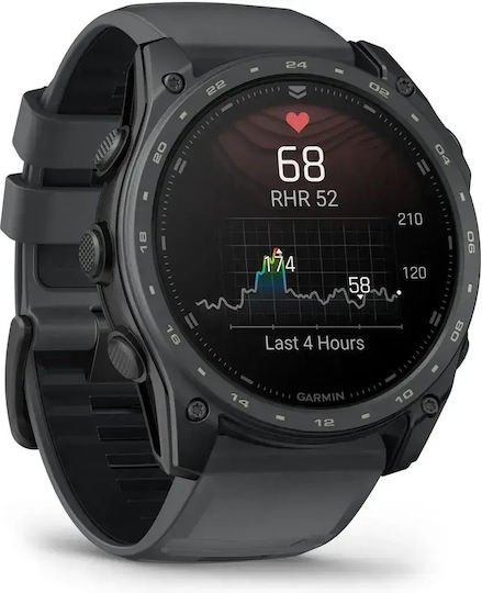 Garmin Tactix 8 AMOLED Cerakote Titanium 51mm Водоустойчив Смарт часовник с Пулсомер (Slate Gray)