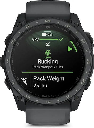 Garmin Tactix 8 AMOLED Cerakote Titanium 51mm Водоустойчив Смарт часовник с Пулсомер (Slate Gray)
