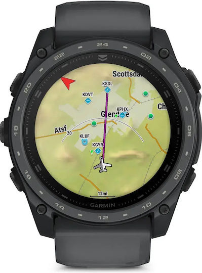 Garmin Tactix 8 AMOLED Cerakote Titanium 51mm Водоустойчив Смарт часовник с Пулсомер (Slate Gray)