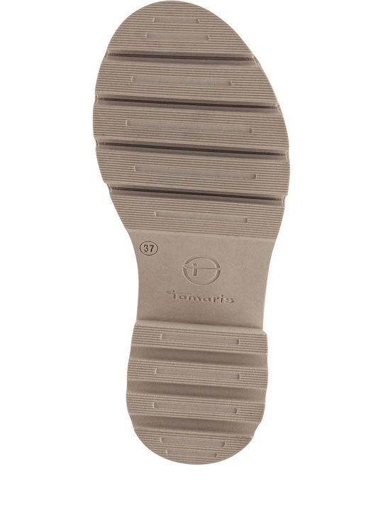 Damen Sandalen Aus Leder Beige