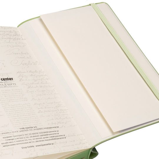 Type Center Daily Agenda A5 2027 Green Leather 14x20.5cm with Personalization