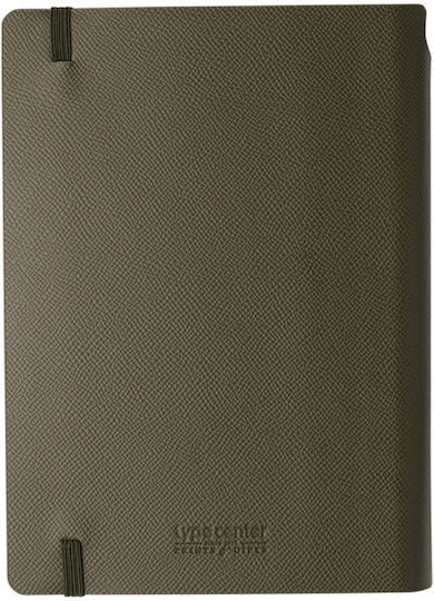 Type Center Daily Agenda A5 2027 Khaki Leather 14x20.5cm (with Personalization)