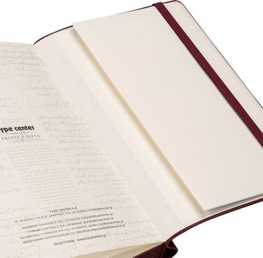 Type Center Daily Agenda A5 2027 Burgundy Leather 14x20.5cm (with Personalization)
