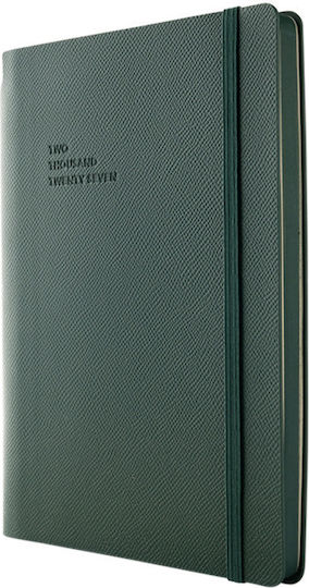 Type Center Εβδομαδιαία Ατζέντα A5 2027 Πράσινη Δερμάτινη 14x20.5εκ. (με Προσωποποίηση)