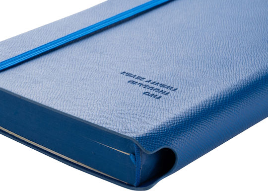 Type Center Ημερήσια Ατζέντα A5 2027 Μπλε Δερμάτινη 14x20.5εκ. (με Προσωποποίηση)