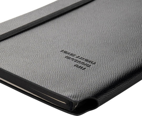 Type Center Εβδομαδιαία Ατζέντα A5 2027 Μαύρη Δερμάτινη 14x20.5εκ. (με Προσωποποίηση)