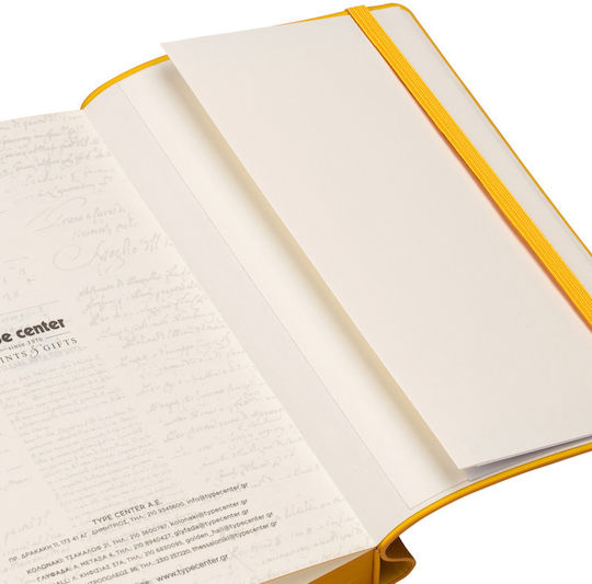 Type Center Daily Agenda A5 2027 Yellow Leather 14x20.5cm (with Personalization)
