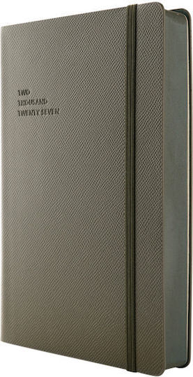 Type Center Ημερήσια Ατζέντα A5 2027 Χακί Δερμάτινη 14x20.5εκ. (με Προσωποποίηση)