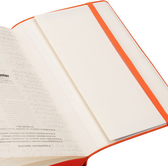 Type Center Daily Agenda A5 2027 Orange Leather 14x20.5cm (with Personalization)