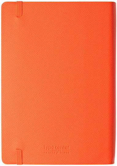 Type Center Daily Agenda A5 2027 Orange Leather 14x20.5cm (with Personalization)