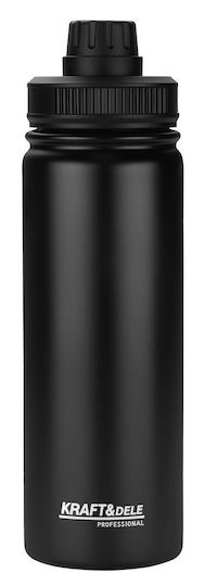 Kraft & Dele Thermosflasche Edelstahl 600ml Kd4263 mit Handgriff