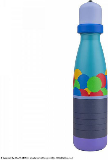 Cinereplicas Stainless Steel Kids Water Bottle Brawl Stars Non Spill Multicolour 500ml