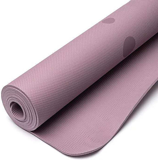 Pro NY-2186 Στρώμα Yoga Burgundy με Ιμάντα Μεταφοράς (183x61cm)