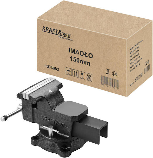 Kraft & Dele Въртяща се менгеме с максимално отваряне 150mm
